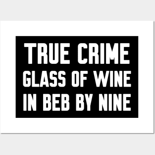 True Crime Glass Of Wine In Bed By Nine Posters and Art